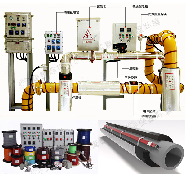 電伴熱帶系統安裝示意圖